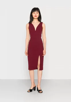 Wal G V Neck Midi – Jersey Dress . Shop|Women Dress