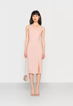 Wal G V Neck Midi – Jersey Dress . Closeout Sale|Women Dress