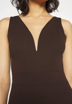 Wal G V Neck Plunge Midi Dress – Jersey Dress . Tendy Style|Women Dress