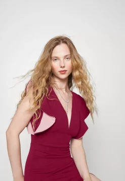 Wal G V Neck Ruffle Sleeve Midi Dress – Jersey Dress . Discount Online|Women Dress