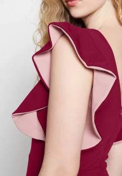 Wal G V Neck Ruffle Sleeve Midi Dress – Jersey Dress . Discount Online|Women Dress