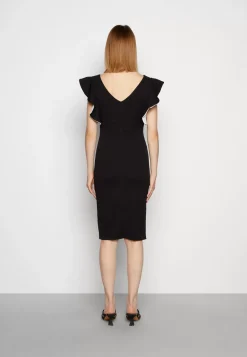 Wal G V Neck Ruffle Sleeve Midi Dress – Cocktail Dress / Party Dress . Free Delivery|Women Dress