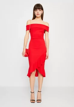 Wal G Vallery Ruffle Midi – Jersey Dress . Discount Online|Women Dress