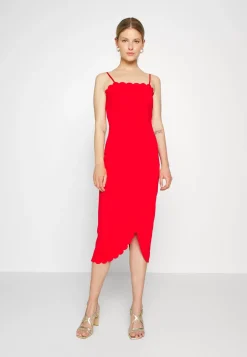 Wal G Wgxzl Wedding – Abel Scallop Neck Midi Dress – Cocktail Dress / Party Dress . Shop|Women Dress