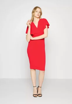 Wal G Wgxzl Wedding – Betty V Neck Midi Dress – Cocktail Dress / Party Dress . Discount Sale|Women Dress