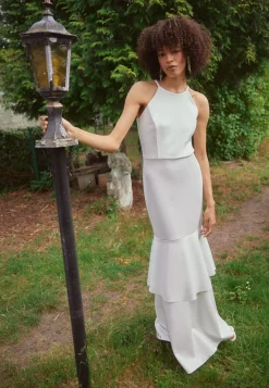 Wal G Wgxzl Wedding – I Do Drop Ruffle Maxi Dress – Occasion Wear . Sale|Women Occasion Wear