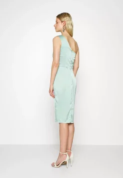 Wal G Wgxzl Wedding – Joy One Shoulder Ruffle Midi Dress – Cocktail Dress / Party Dress . Online Sales|Women Dress