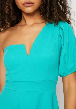Wal G Zalora One Sleeve Skater Dress – Jersey Dress . Closeout Sale|Women Dress