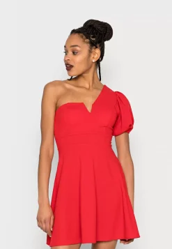 Wal G Zalora One Sleeve Skater Dress – Jersey Dress . Excellent|Women Dress
